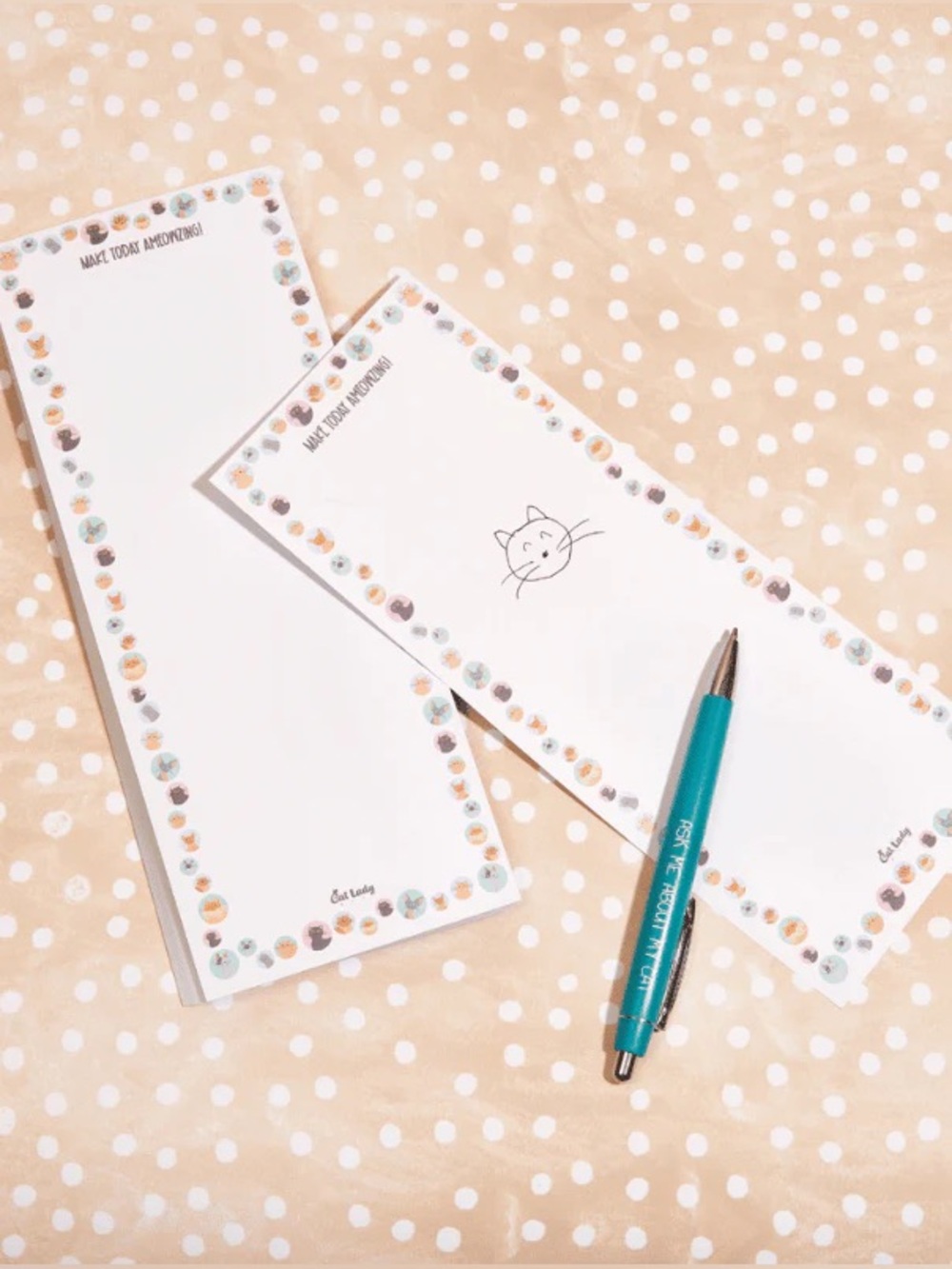 10/$25🦋 NIP Cat Lady Box AMEOWZING Notepad